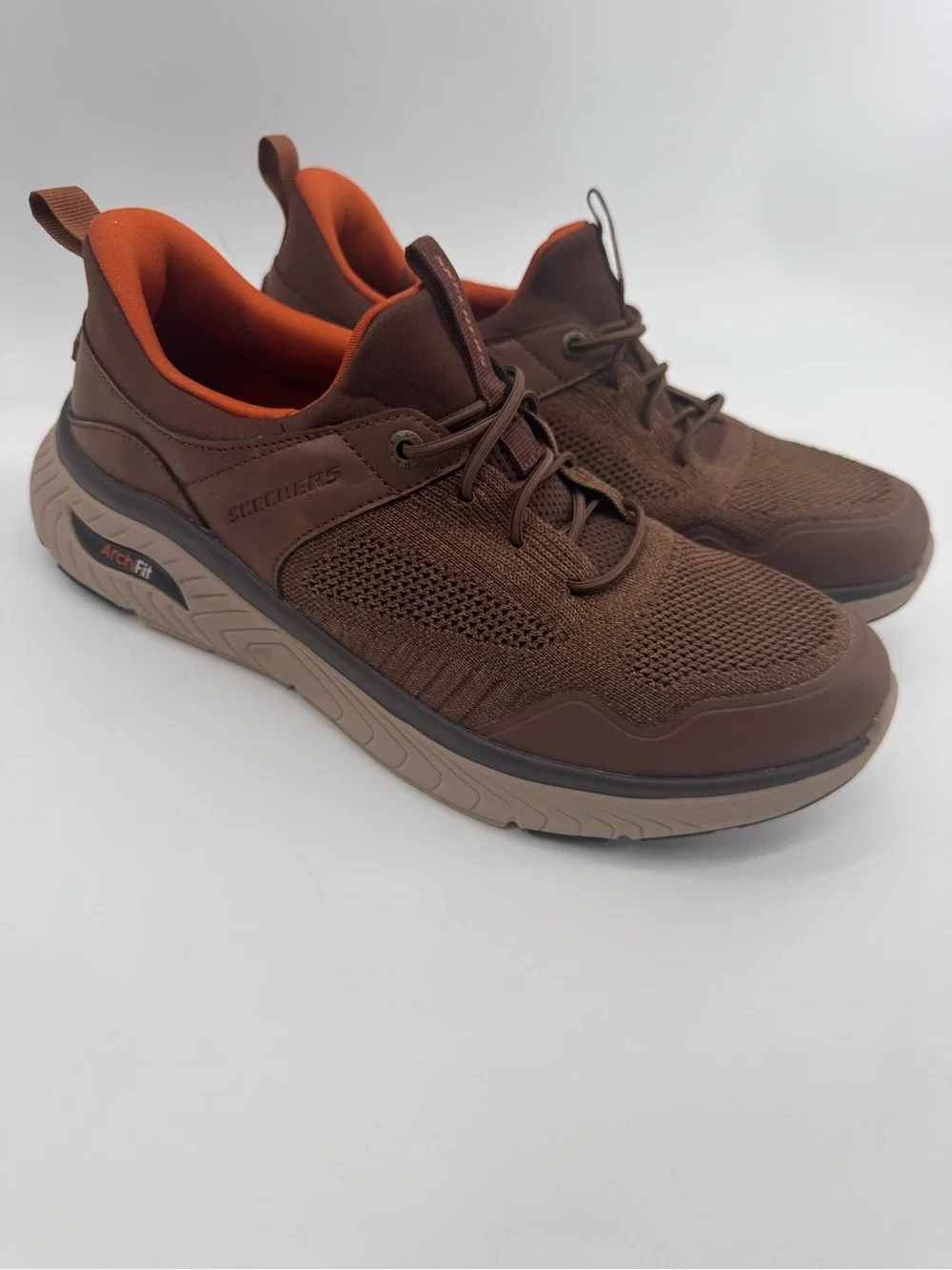 Skechers Hands Free Slip-Ins Arch Fit Crosser Emeric Mens 8.5 Extra Wide Brown